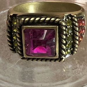 Heidi Daus Swarovski Crystals size 11 ring